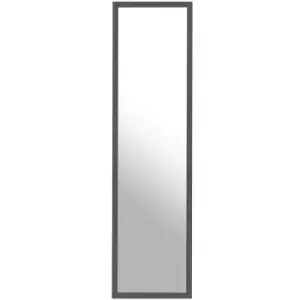 Image of Premier Housewares Plastic Frame Over Door Mirror - Grey