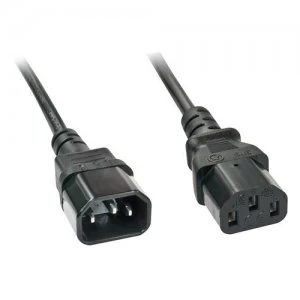 Image of Lindy 30332 power cable Black 3m C13 coupler C14 coupler