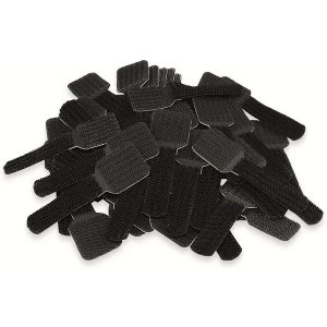 Image of LTC Pro Wall Cable Management Clips Self-Adhesive (black)