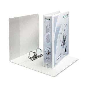 Image of Leitz Presentation Mini Lever Arch File 180degree Opening 52mm Spine A4 White Ref 42260001 Pack 10