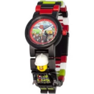 Image of LEGO City Fireman Minifigure Link Watch