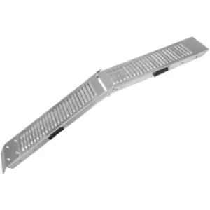 Image of Ramp Foldable Loading Motorbike Motorcycle Folding Van Steel - Silver