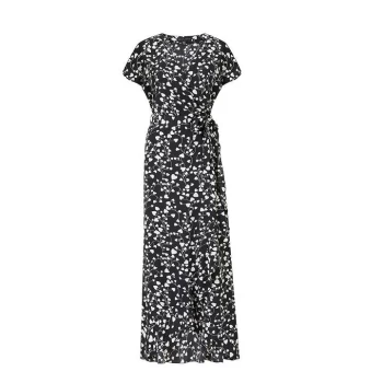 Image of Mela London Black Heart Maxi Dress - Black