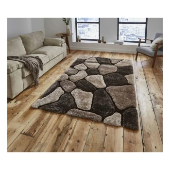 Image of Noble House Pebbles 5858 Beige Brown 180cm x 270cm Rectangle - Brown and Beige