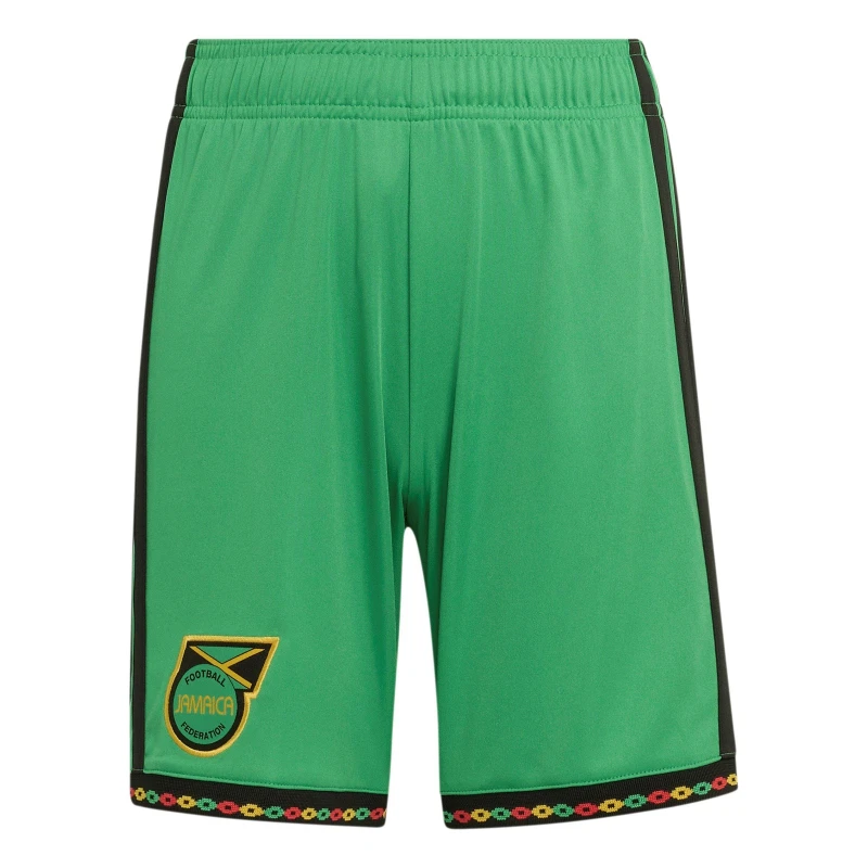 Image of adidas Kids Jamaica Home Shorts 2026 Green/Gold unisex 7-8 Years