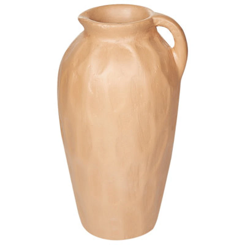 Image of Beliani Decorative Vase Taiping Ceramic 46cm Sand Beige