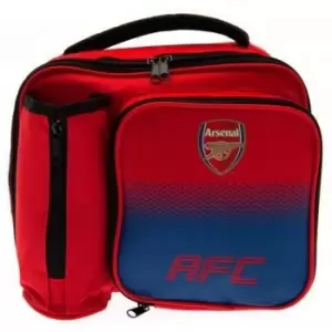 Image of Arsenal FC Fade Lunch Bag with Bottle Holder (One Size) (Red/Blue)