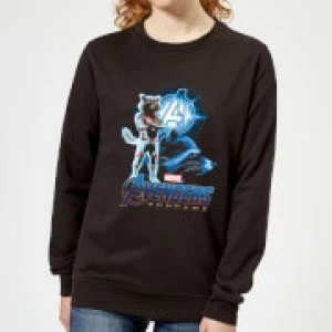 Image of Avengers: Endgame Rocket Suit Womens Sweatshirt - Black