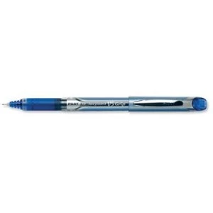 Image of Pilot V5 Rollerball Pen Rubber Grip Needle Point 0.5mm Tip 0.3mm Line Blue Pack of 12 Pens