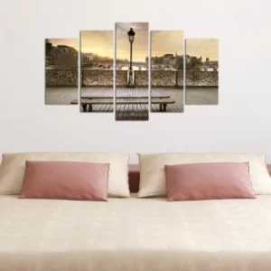 Image of 5M-62 Multicolor Decorative MDF Painting (5 Pieces)