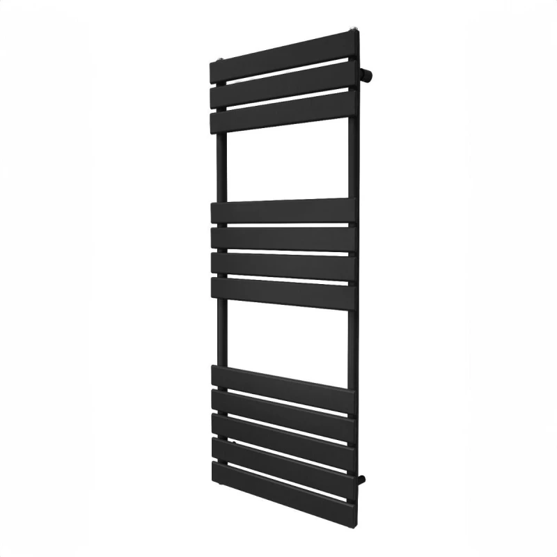 Image of Monstershop Flat Panel Towel Radiator - 1200Mm X 450Mm - Black 213136