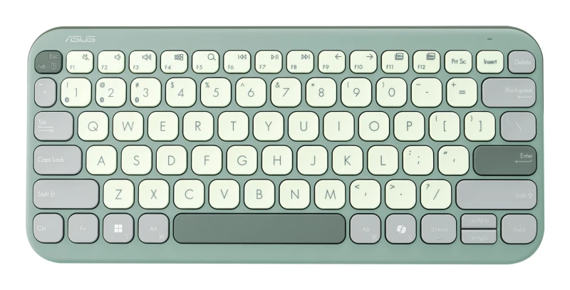 Image of ASUS Marshmallow KW100 keyboard Home Bluetooth QWERTZ German Green