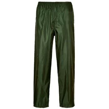 Image of Portwest - S441OGRM - sz M Classic Adult Rain Trousers - Olive Green