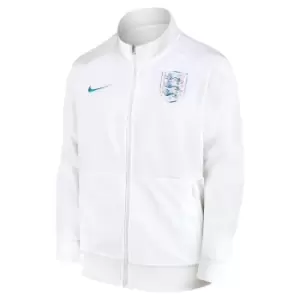 Image of 2022-2023 England Woven Football Jacket (White) - Ladies