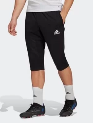 Image of adidas Entrada 22 3/4 Tracksuit Bottoms, Black Size M Men