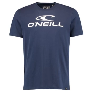 Image of ONeill Large Logo T Shirt Mens - Blue