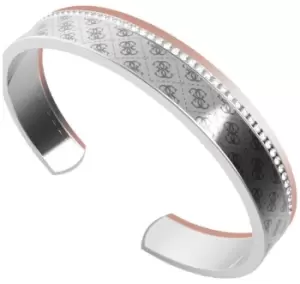 Image of Guess UBB01164RHRGL Round Harmony Rhodium Rose Gold Crystal Jewellery