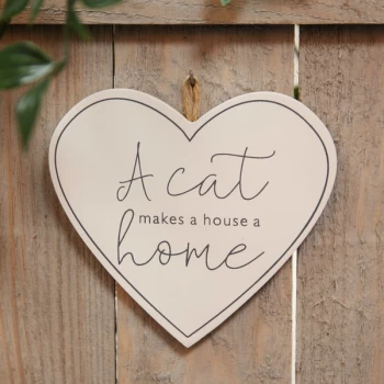 Image of Best of Breed Wooden Plaque - Cat Home