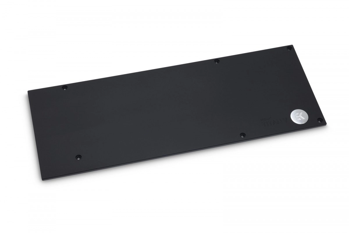 Image of EK Water Blocks EK-FC Titan V Graphics Card Water Block Backplate - Black