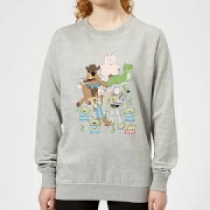 Image of Toy Story Group Shot Womens Sweatshirt - Grey - M