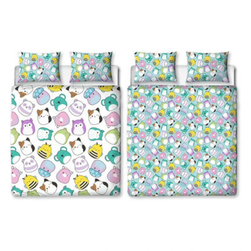Image of Squishmallows Squishmallows Happy Double Duvet Duvet Cover Sets One Size Multi 40279499000