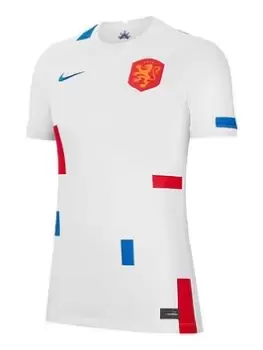 Image of Nike Womens Holland 22/23 Stadium Away S/s Jersey, White, Size S, Women