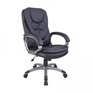 Image of Arista Murcia Leather Look Executive Black Chair KF97092