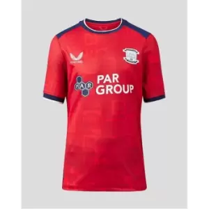 Image of Castore Preston Away Shirt 2023 2024 Juniors - Red