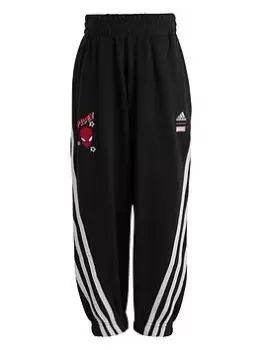 Image of adidas Kids Disney Spiderman Pant, Black/White, Size 3-4 Years
