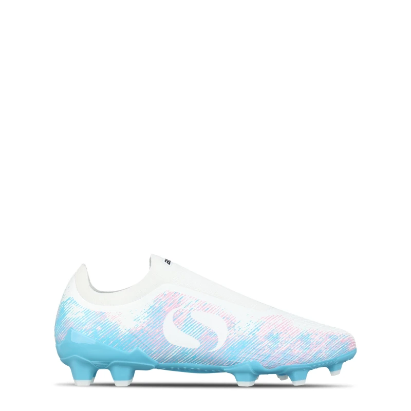 Image of Sondico Mens Blaze Firm Ground Football Boots White/Pink/Blue male 7 (41)