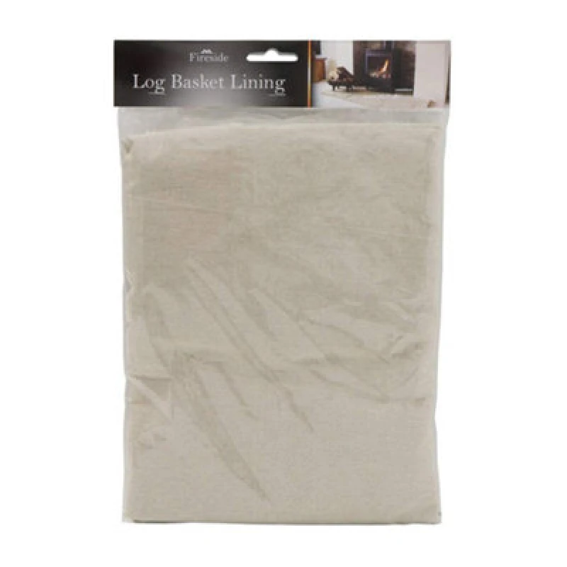 Image of JVL Cotton Log Basket Liner - Natural - Cream Cream unisex