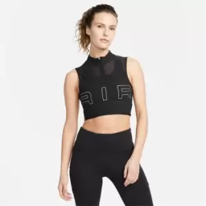 Image of Nike Dri-FIT Air Womens Cropped Tank Top - Black