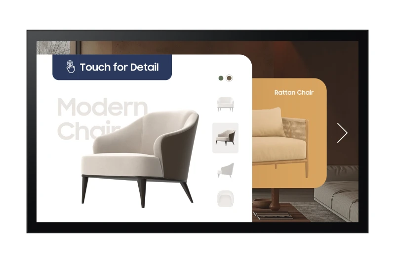 Image of Samsung QM32C-T Digital signage flat panel 81.3cm (32") LCD Wi-F