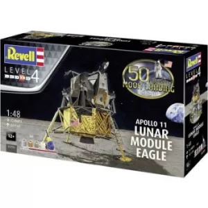 Image of Apollo 11 Lunar Module Eagle 50th Anniversary First Moon Landing 1:48 Revell Model Kit