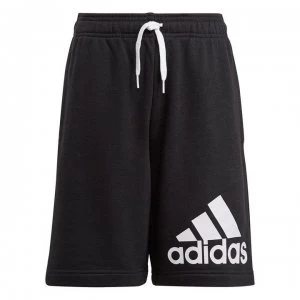 Image of adidas BL Fleece Shorts Junior Boys - BLACK/WHITE