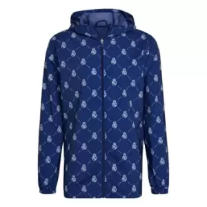 Image of adidas Real Madrid Windbreaker Mens - Blue