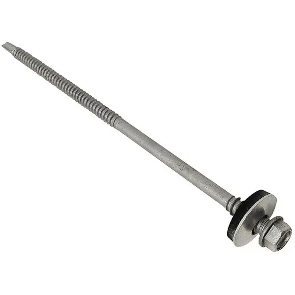 Image of FORGEFIX TFHW19CPSD55150L TechFast Composite Panels to Steel Hex Screw No. 3 Tip 5.5 x 150mm Box 100 FORTFH55150L - Forgefix TFHW19CPSD55150L