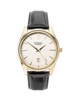 Image of Sekonda Date Dial Black Strap Mens Watch