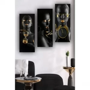 Image of MDF0002 Multicolor Decorative MDF Painting (3 Pieces)