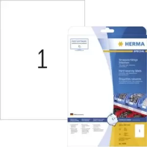 Image of Herma 4698 Labels 210 x 297mm Polyester film White 25 pc(s) Permanent All-purpose labels, Weatherproof labels