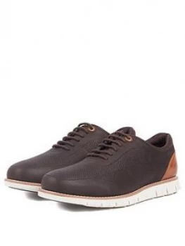 Image of BARBOUR Kingsley Perforated Shoe Truffle Size 6 Men