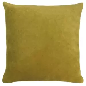 Image of Solo Velvet Cushion Olive, Olive / 45 x 45cm / Polyester Filled