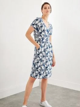 Image of White Stuff Rosemary Sustainable Dress - Teal