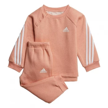Image of adidas Future Icons 3-Stripes Jogger Kids - Ambient Blush Mel. / White
