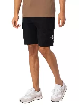 Image of Washed Woven Cargo Shorts