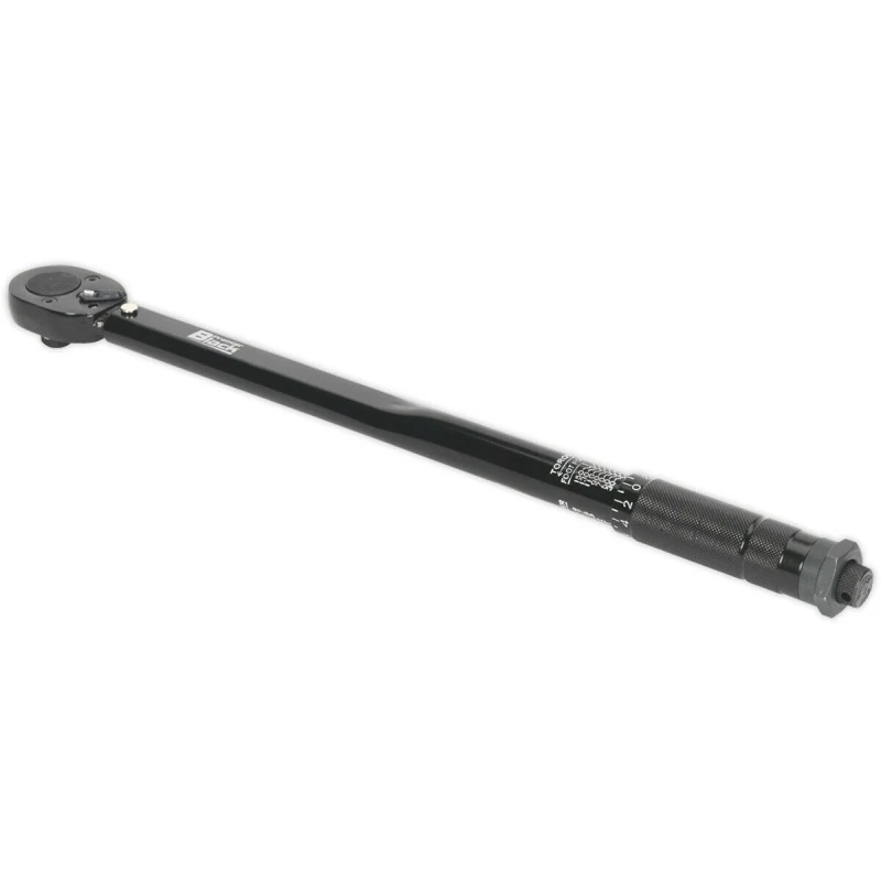 Image of Loops Calibrated Micrometer Torque Wrench - 1/2" Sq Drive - Flip Reverse - Black Black
