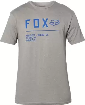 Image of FOX Non Stop Premium T-Shirt, grey-blue, Size XL, grey-blue, Size XL