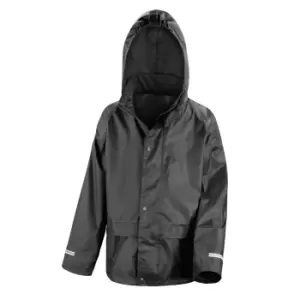 Image of Result Childrens/Kids Core Junior Stormdri Rain Over Jacket (5-6 years) (Black)