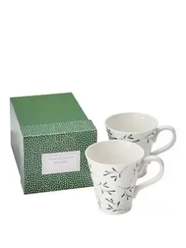Image of Portmeirion Sophie Conran Mistletoe Set Of 2 Mugs