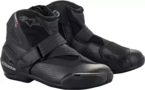 Image of Alpinestars SM-1 R V2 Vented Motorcycle Shoes, black, Size 38, black, Size 38